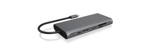 ICY BOX IB-DK4050-CPD Przewodowa USB 3.2 Gen 1 (3.1 Gen 1) Type-C Antracyt RAIDSONIC