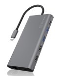 ICY BOX IB-DK4050-CPD Przewodowa USB 3.2 Gen 1 (3.1 Gen 1) Type-C Antracyt RAIDSONIC