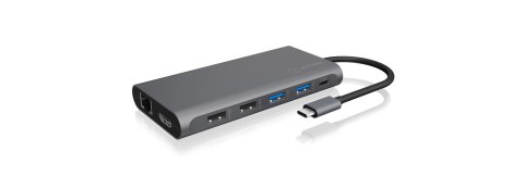 ICY BOX IB-DK4050-CPD Przewodowa USB 3.2 Gen 1 (3.1 Gen 1) Type-C Antracyt RAIDSONIC
