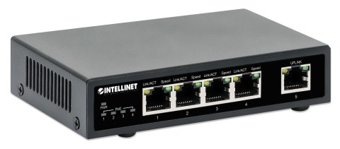 INTELLINET SWITCH GIGABIT 4X RJ45 POE+, 1X RJ45 GI Intellinet