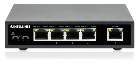 INTELLINET SWITCH GIGABIT 4X RJ45 POE+, 1X RJ45 GI Intellinet