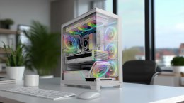 MODECOM OBUDOWA VOLCANO STELLAR PLUS ARGB MIDI 5F WHITE MODECOM