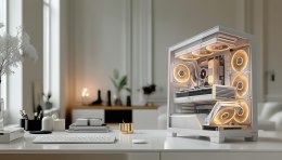 MODECOM OBUDOWA VOLCANO STELLAR PLUS ARGB MIDI 5F WHITE MODECOM