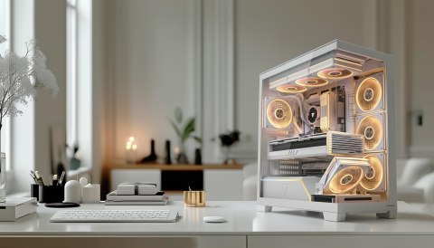 MODECOM OBUDOWA VOLCANO STELLAR PLUS MIDI BIAŁA MODECOM