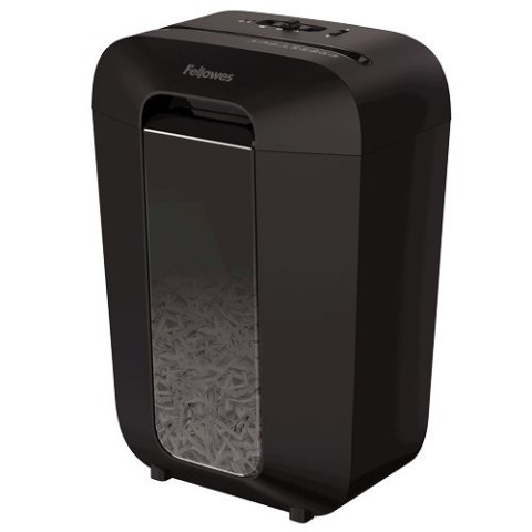 Niszczarka Fellowes LX70, 4407501 kolor czarny, 18 litrów, Niszczy jednorazowo do 11 kartek A4 (70g) na ścinki 4×40 mm (P-4/T-4) FELLOWES