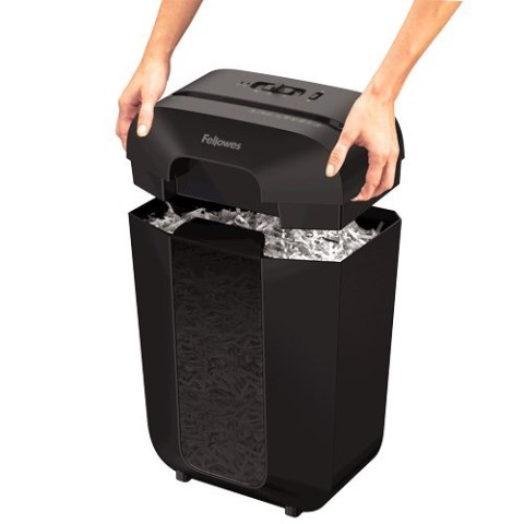 Niszczarka Fellowes LX70, 4407501 kolor czarny, 18 litrów, Niszczy jednorazowo do 11 kartek A4 (70g) na ścinki 4×40 mm (P-4/T-4) FELLOWES