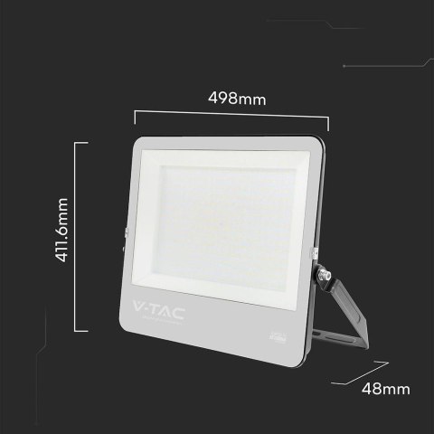 Projektor LED V-TAC CREE CHIP 300W 135lm/W czarna obudowa przewód 1m IP65 VT-44003 6500K 40500lm 6 lat gwarancji