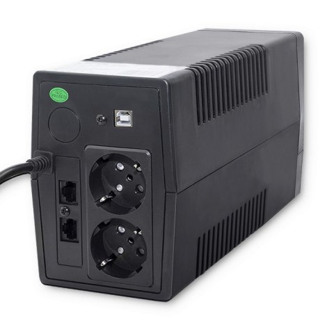Qoltec 53977 Zasilacz awaryjny UPS | Monolith | 450VA | 240W | LCD | USB | RJ45 Qoltec