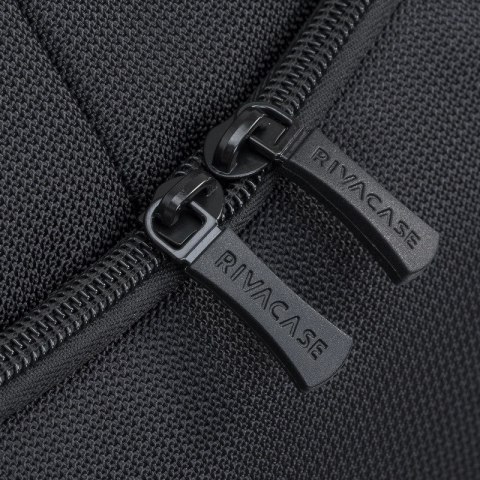 RIVACASE TORBA NA LAPTOP 17,3" TEGEL, CZARNA, MATERIAŁ WODOODPORNY, KIESZENIE NA TABLET 10,1", SMARTFON, DOKUMENTY, AKCESORIA RivaCase