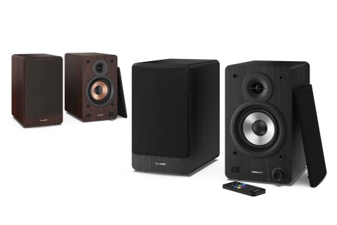 Sharp Bookshelf Speakers 2-drożny Czarny Przewodowy i Bezprzewodowy 60 W SHARP