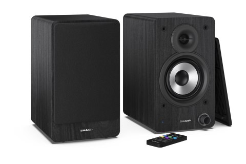 Sharp Bookshelf Speakers 2-drożny Czarny Przewodowy i Bezprzewodowy 60 W SHARP