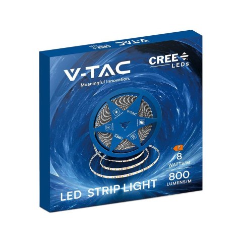 Taśma LED V-TAC CREE CHIP SMD2835 1200LED 24V IP20 2xPCB szerokość 5mm VT-2835 4000K 760lm 6 lat gwarancji