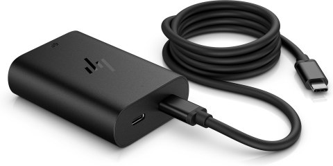 Zasilacz sieciowy HP 65W GaN Laptop Charger 2xUSB-C czarny 600Q7AA Hewlett-Packard