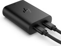 Zasilacz sieciowy HP 65W GaN Laptop Charger 2xUSB-C czarny 600Q7AA Hewlett-Packard