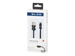 66-146# Przyłącze usb a - micro b 1,5m plecionka czarny blister Blow