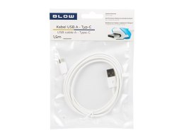 66-152# Przyłącze usb 2.0 a - usb-c 1,5m białe Blow