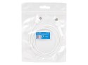 66-165# Przyłącze usb-c - usb-c 1,0m białe plecionka Blow