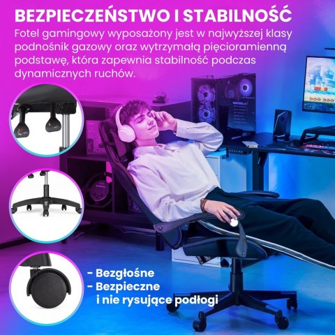 Extralink Gaming | Fotel gamingowy | biurowy, obrotowy, kubełkowy, czarny, G-524 Extralink