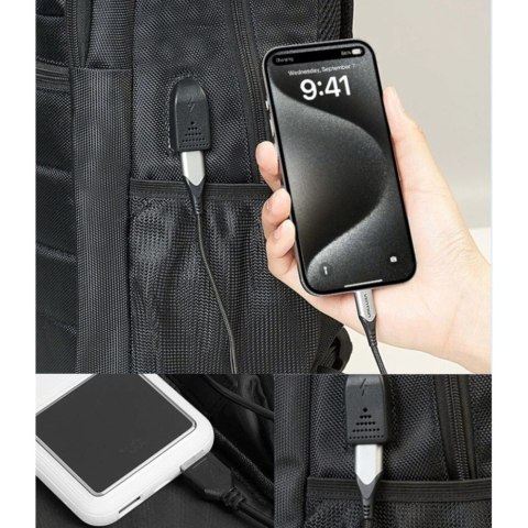 Plecak wodoodporny na laptopa Vention KRK 20l z portem USB i blokadą antykradzieżową czarny Vention
