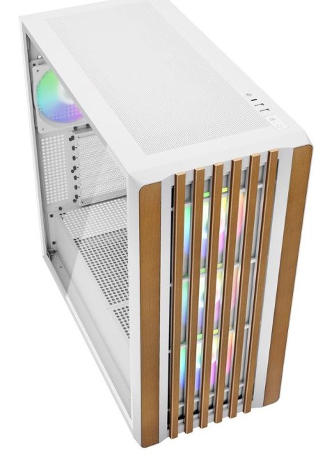 Pokrowiec Sharkoon Rebel C70G RGB ATX 1xSzkło białe Sharkoon