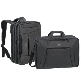 RIVACASE TORBA/PLECAK NA LAPTOP 16" CENTRAL, CZARNA, TORBA KONWERTOWANA DO PLECAKA RivaCase