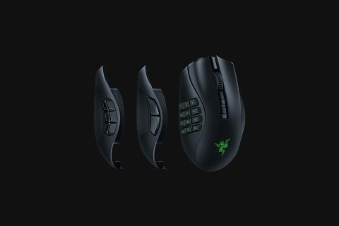 Razer Naga V2 Pro myszka Gaming Po prawej stronie RF Wireless + Bluetooth + USB Type-C Optyczny 30000 DPI RAZER