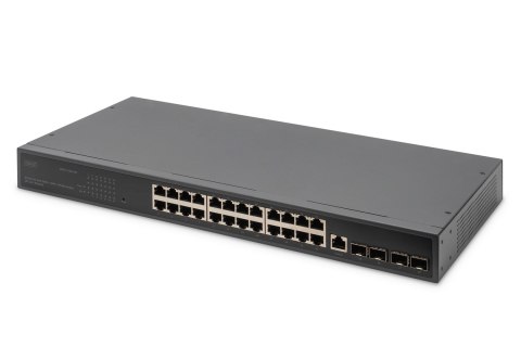 Switch 24 Port GE 4 SFP+ Uplink L3 DIGITUS