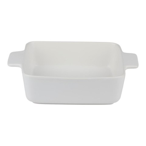 Alpina - Ceramiczne naczynie żaroodporne do zapiekania kwadratowe 26,5x20,5x6,7 cm (biały) Alpina