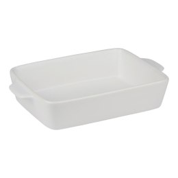 Alpina - Ceramiczne naczynie żaroodporne do zapiekania prostokątne 28x18x6 cm (biały) Alpina