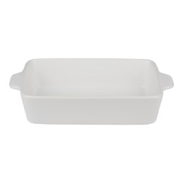 Alpina - Ceramiczne naczynie żaroodporne do zapiekania prostokątne 28x18x6 cm (biały) Alpina