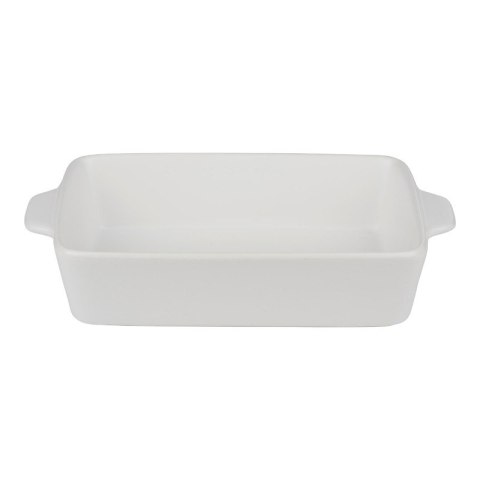 Alpina - Ceramiczne naczynie żaroodporne do zapiekania prostokątne 28x18x6 cm (biały) Alpina