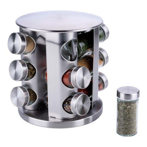 Alpina - Obrotowy stojak organizer na przyprawy 12 słoiczków Alpina