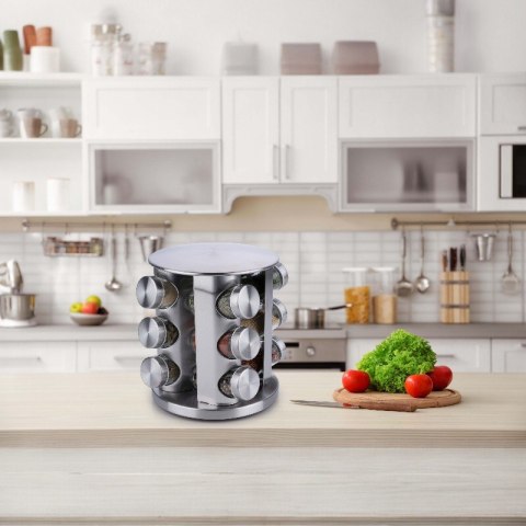 Alpina - Obrotowy stojak organizer na przyprawy 12 słoiczków Alpina