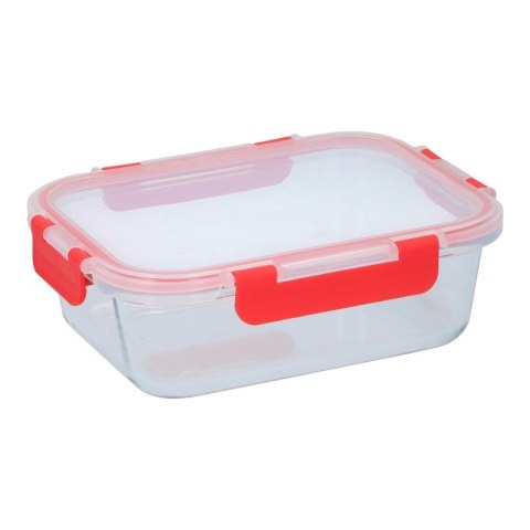 Alpina - Szklany pojemnik na żywność z pokrywką lunchbox 21x16x6 cm 1 L Alpina