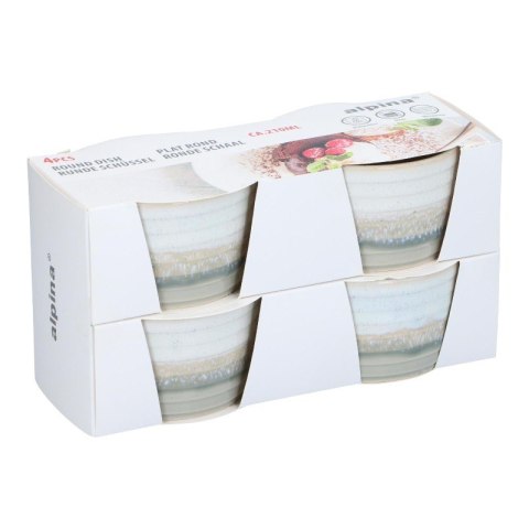 Alpina - Zestaw ceramicznych foremek do pieczenia 10,2x6 cm (4 sztuki) Alpina
