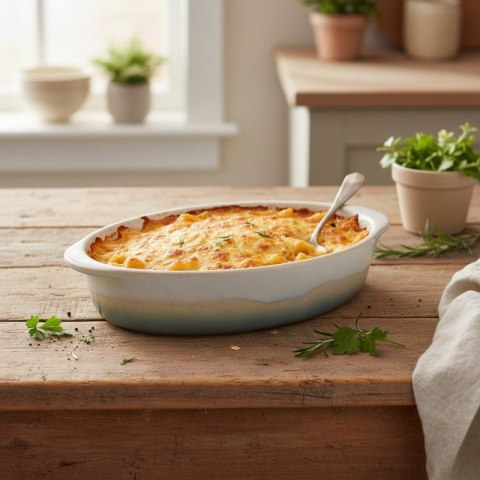 Alpina - Zestaw ceramicznych naczyń żaroodpornych do zapiekania owalne 20,2x12,3x4,3 cm (2 sztuki) Alpina