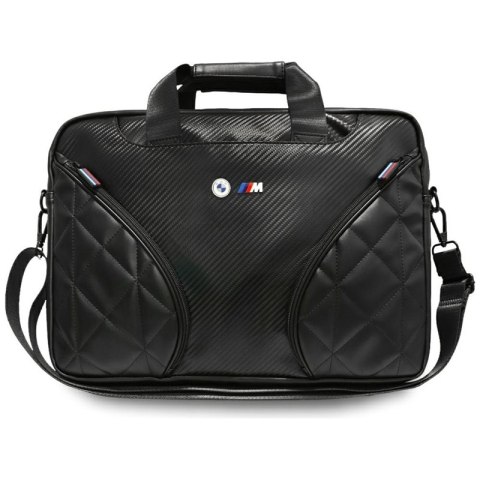 BMW Carbon Pockets & Metal Logo - Torba na notebooka 16" (czarny) BMW