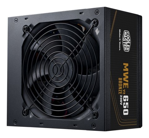 Cooler Master MWE Bronze 650 V3 230V moduł zasilaczy 650 W 24-pin ATX ATX Czarny Cooler Master