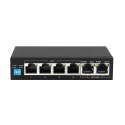 Extralink Switch PoE KRIOS 4x Gigabit PoE/PoE+, 2x RJ45 Uplink Gigabit, 60W Extralink