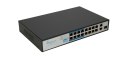 Extralink Switch PoE VIRTUS V3 16x 100Mb/s PoE/PoE+, 2x Gigabit RJ45 + 1x SFP, 150W Extralink