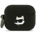 Karl Lagerfeld Silicone Choupette Head 3D - Etui AirPods Pro 3 (czarny) Karl Lagerfeld