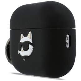 Karl Lagerfeld Silicone Choupette Head 3D - Etui AirPods Pro 3 (czarny) Karl Lagerfeld