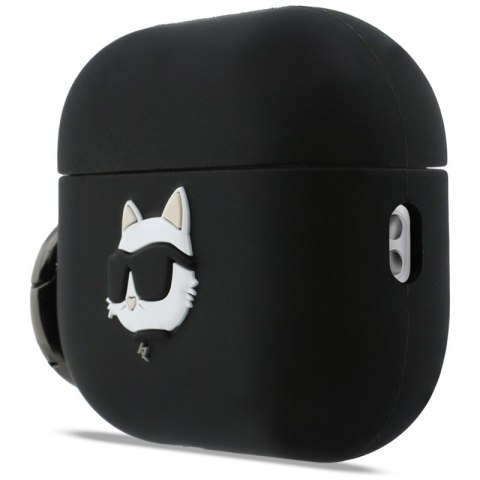 Karl Lagerfeld Silicone Choupette Head 3D - Etui AirPods Pro 3 (czarny) Karl Lagerfeld