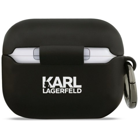 Karl Lagerfeld Silicone Choupette Head 3D - Etui AirPods Pro 3 (czarny) Karl Lagerfeld