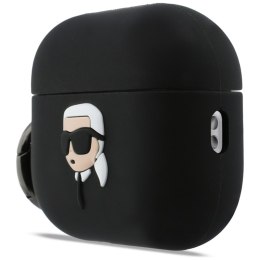 Karl Lagerfeld Silicone Karl Head 3D - Etui AirPods Pro 3 (czarny) Karl Lagerfeld