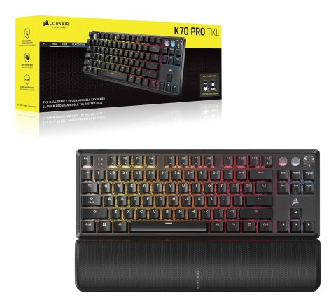 Klawiatura do gier Corsair K70 Pro TKL, Klawiatura TKL (80%), Corsair MGX -, ISO (DE) Corsair