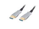 LANBERG KABEL HDMI LANBERG KABEL HDMI M/M V2.0 10M OPTYCZNY AOC CZARNY CA-HDMI-20FB-0100-BK Lanberg