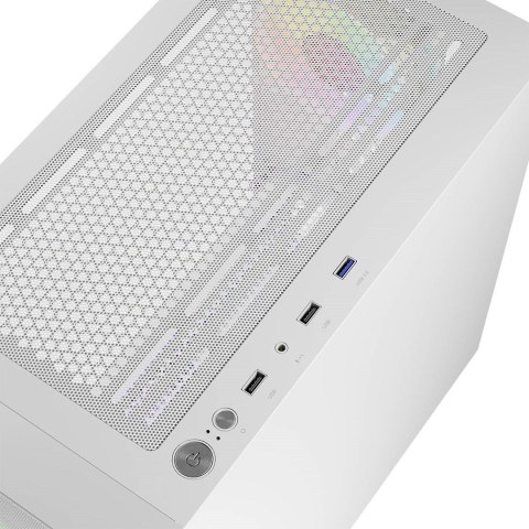 LOGIC OBUDOWA PORTOS ARGB MINI USB 3.0 WHITE LOGIC