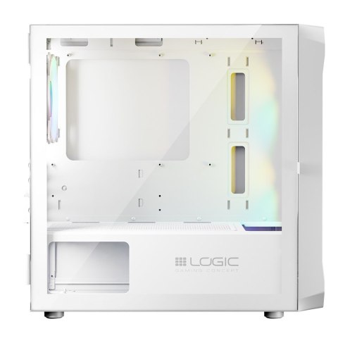 LOGIC OBUDOWA PORTOS ARGB MINI USB 3.0 WHITE LOGIC