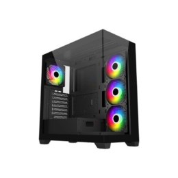 Obudowa FSP Geh Midi M340 BA ATX/ M-ATX/M-ITX/ARGB o.N. Black retail Fortron